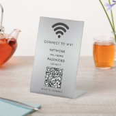 WiFi Network Scan QR Code to Connect the Internet 台座サイン (インサイチュ)