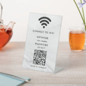 WiFi Network Scan QR Code to Connect the Internet 台座サイン (インサイチュ)