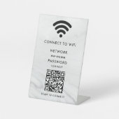 WiFi Network Scan QR Code to Connect the Internet 台座サイン (正面)