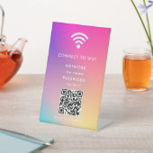 WiFi Network Scan QR Code to Connect the Internet 台座サイン (インサイチュ)