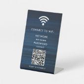 WiFi Network Scan QR Code to Connect the Internet 台座サイン (正面)