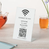 WiFi Network Scan QR Code to Connect the Internet 台座サイン (インサイチュ)