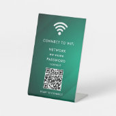 WiFi Network Scan QR Code to Connect the Internet 台座サイン (正面)