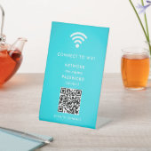 WiFi Network Scan QR Code to Connect the Internet 台座サイン (インサイチュ)