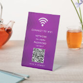 WiFi Network Scan QR Code to Connect the Internet 台座サイン (インサイチュ)