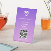 WiFi Network Scan QR Code to Connect the Internet 台座サイン (インサイチュ)