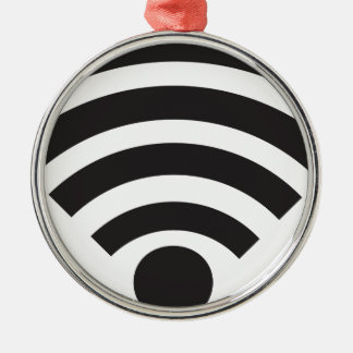 Wifi network symbol メタルオーナメント