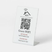 Wifi Password and Network Personalized  台座サイン (正面)
