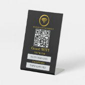 Wifi Password and Network Personalized  台座サイン (正面)