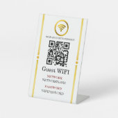 Wifi Password and Network Personalized 台座サイン (正面)
