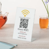 Wifi Password and Network Personalized  台座サイン (インサイチュ)