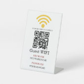 Wifi Password and Network Personalized  台座サイン (正面)