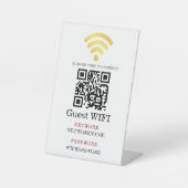 Wifi Password and Network Personalized 台座サイン (正面)