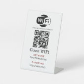 Wifi Password and Network Personalized 台座サイン (正面)