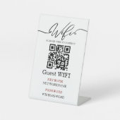 Wifi Password and Network Personalized 台座サイン (正面)