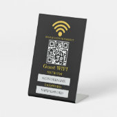Wifi Password and Network Personalized 台座サイン (正面)