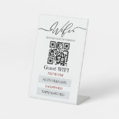Wifi Password and Network Personalized 台座サイン (正面)
