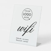 WiFi Password Code Business Logo 台座サイン (正面)