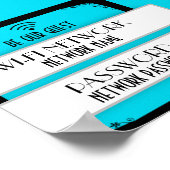 Wifi Password Custom Color ポスター (角)