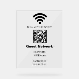 WiFi Password QR Acrylic Sign アクリルサイン