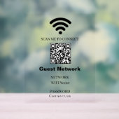WiFi Password QR Acrylic Sign アクリルサイン (ニュートラル)