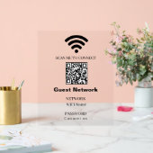 WiFi Password QR Acrylic Sign アクリルサイン (ウェディング)