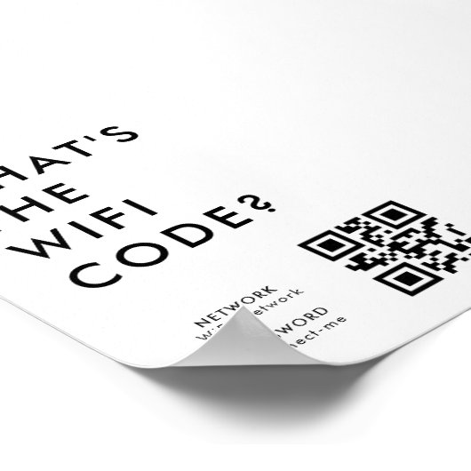 Wifi Password | QR Code Scan to Connect ポスター (角)