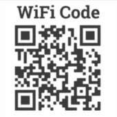 Wifi QRコードシール シール (正面)