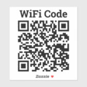 Wifi QRコードシール シール (シート)