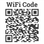 Wifi QRコードシール シール (正面)