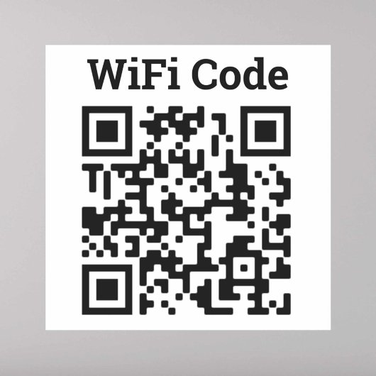 Wifi QRコードシール シール