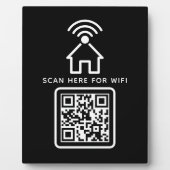 Wifi QRコードスキャンによる自己接着剤の接続 フォトプラーク (正面)