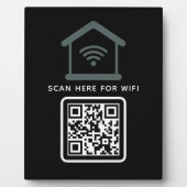 Wifi QRコードスキャンによる自己接着剤の接続 フォトプラーク (正面)