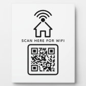 Wifi QRコードスキャンによる自己接着剤の接続 フォトプラーク (正面)