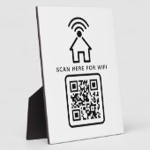 Wifi QRコードスキャンによる自己接着剤の接続 フォトプラーク (側面)