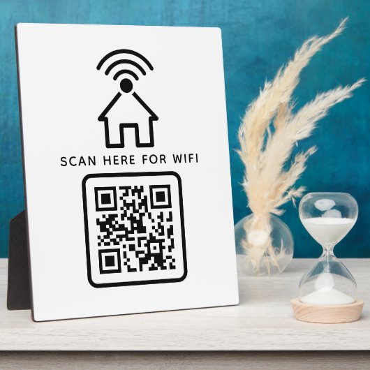 Wifi QRコードスキャンによる自己接着剤の接続 フォトプラーク (側面)