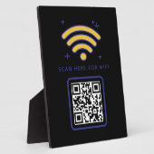 Wifi QRコードスキャンによる自己接着剤の接続 フォトプラーク (側面)