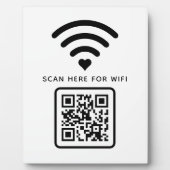 Wifi QRコードスキャンによる自己接着剤の接続 フォトプラーク (正面)