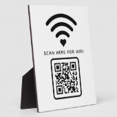Wifi QRコードスキャンによる自己接着剤の接続 フォトプラーク (側面)