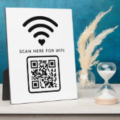 Wifi QRコードスキャンによる自己接着剤の接続 フォトプラーク (側面)