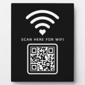 Wifi QRコードスキャンによる自己接着剤の接続 フォトプラーク (正面)