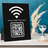 Wifi QRコードスキャンによる自己接着剤の接続 フォトプラーク (側面)