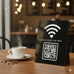 Wifi QRコードスキャンによる自己接着剤の接続 フォトプラーク