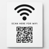 Wifi QRコードスキャンによる自己接着剤の接続 フォトプラーク (正面)