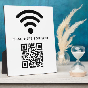 Wifi QRコードスキャンによる自己接着剤の接続 フォトプラーク