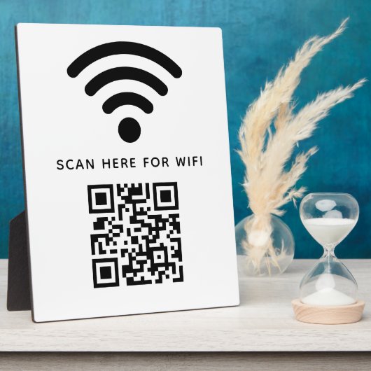 Wifi QRコードスキャンによる自己接着剤の接続 フォトプラーク (側面)