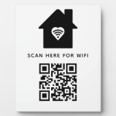 Wifi QRコードスキャンによる自己接着剤の接続 フォトプラーク (正面)