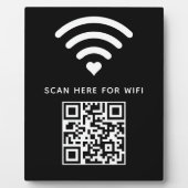 Wifi QRコードスキャンによる自己接着剤の接続 フォトプラーク (正面)