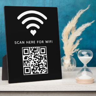 Wifi QRコードスキャンによる自己接着剤の接続 フォトプラーク