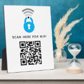 Wifi QRコードスキャンによる自己接着剤の接続 フォトプラーク (側面)
